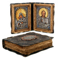 Icoana Diptic Maica Domnului și Iisus Hristos